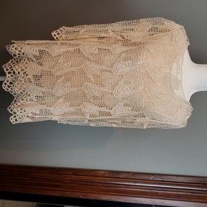 Cream netted dress